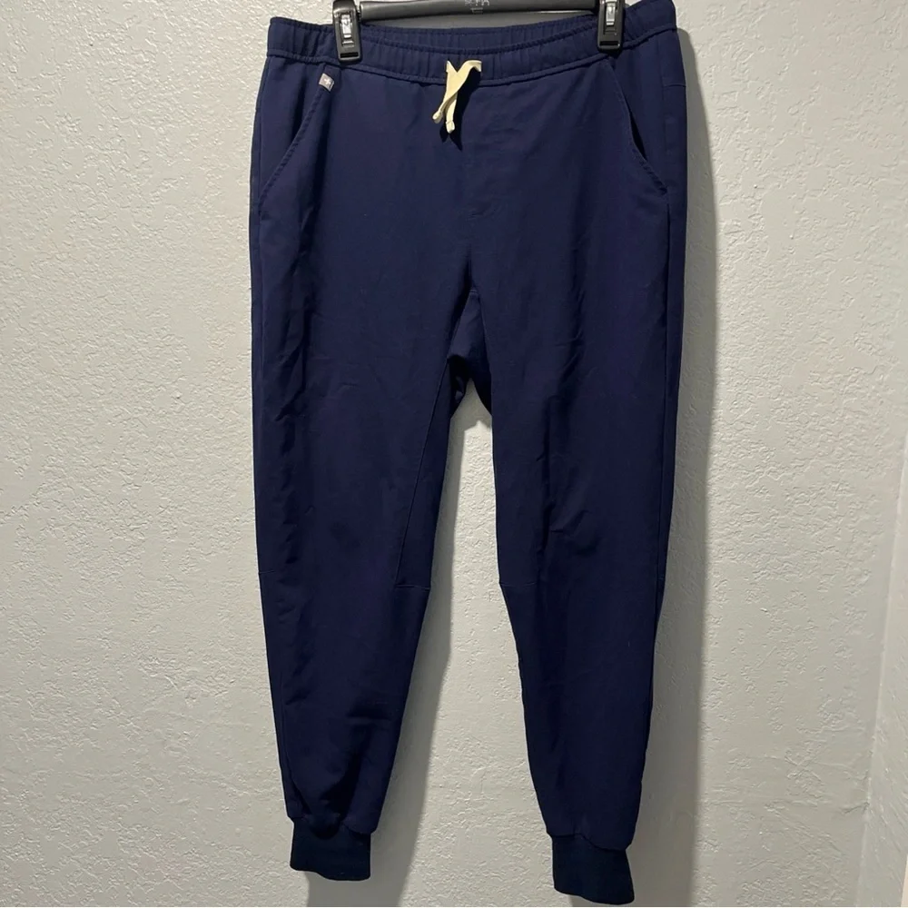 Figs Blue Jogger Sweatpants Tapered Design